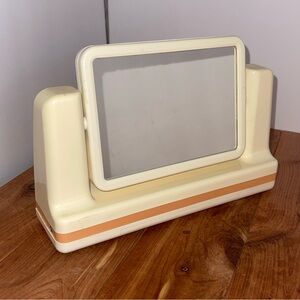 Vintage Funky Retro Light Up Make Up Mirror Glam Cosmetics Magnifier